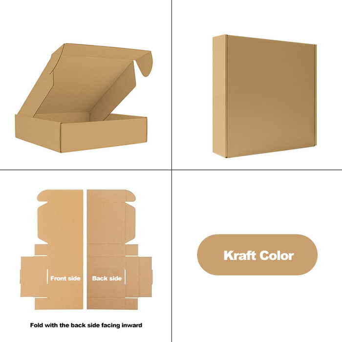 5 Colors Corrugated Mailer Boxes for Packaging Small Business, Cardboard Gift Boxes for Wrapping Giving Women Men Presents